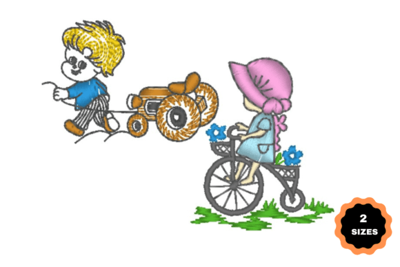 Boy and Girl Playing