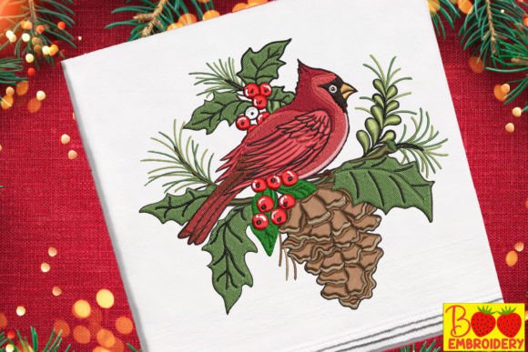 Christmas Tree Cardinal Bird