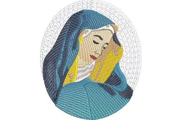 Hail Mary Prayer Embroidery Design
