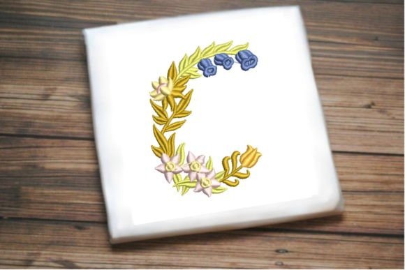 Letter C in Beautiful Flower