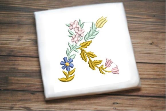 Letter K in Beautiful Flower