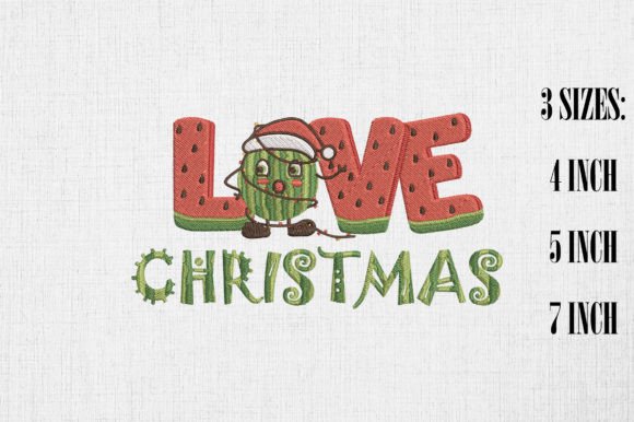 Love Christmas Watermelon