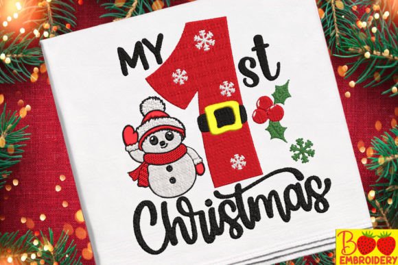 My 1st Christmas Cute Snowman
