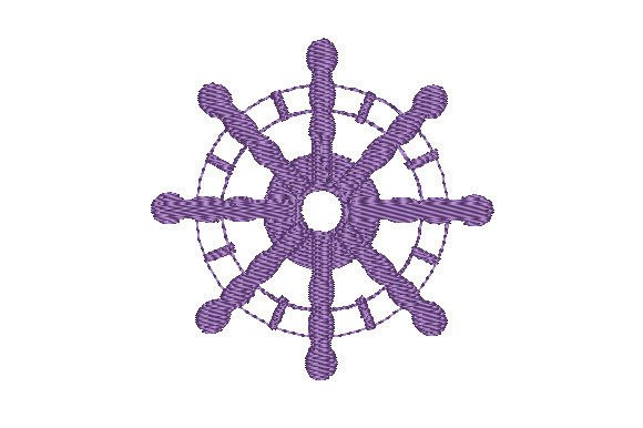 Naval Ship Wheel Embroidery Design Review