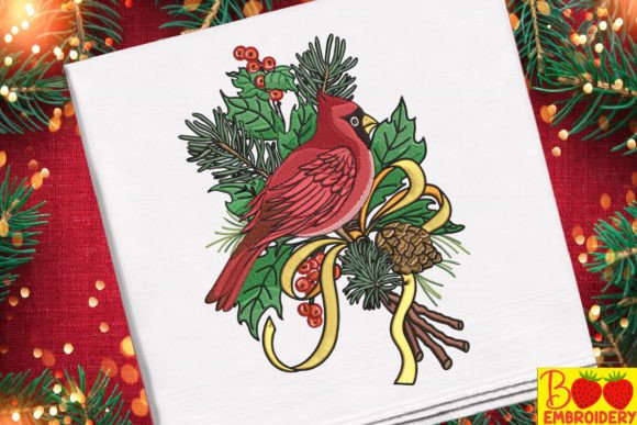 Red Cardinal Bird Christmas