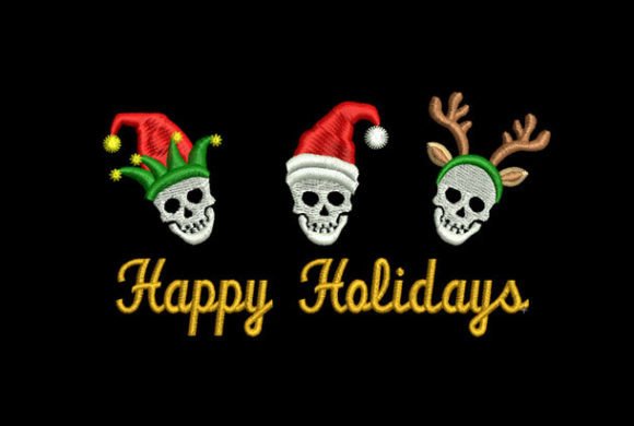 Skulls Happy Holidays